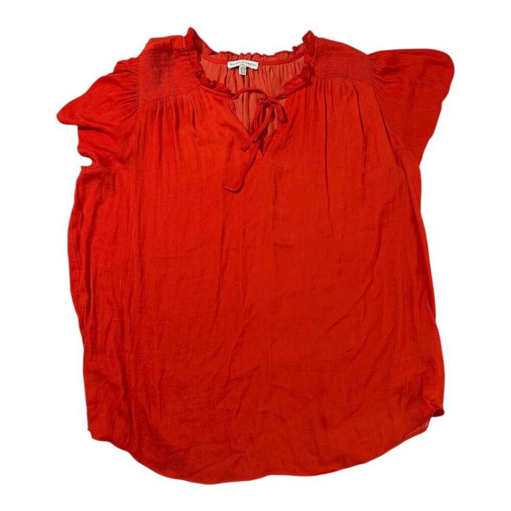 Maison d’Amelie | Flutter Sleeve Blouse | Size 2XL